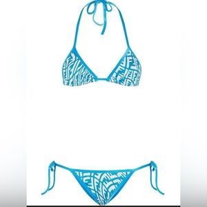 Authentic FENDI FF Vertigo Triangle Bikini Set with dust bag